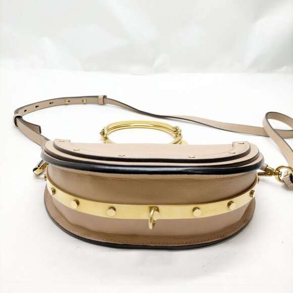 Authentic Chloe Beige Leather Hand Bag mon689-110525 - Picture 5 of 16